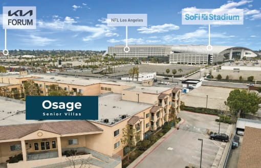 an aerial view of the oasis apartments in las vegas