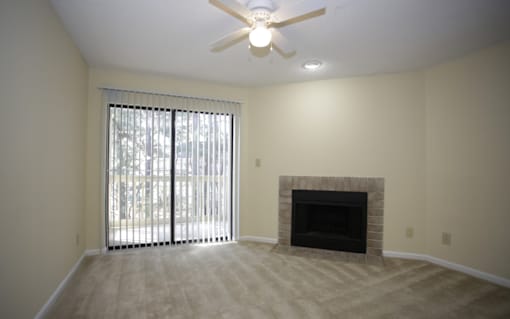 Oak Ridge Trace Apartments | Large Living Rooms with Fireplaces
