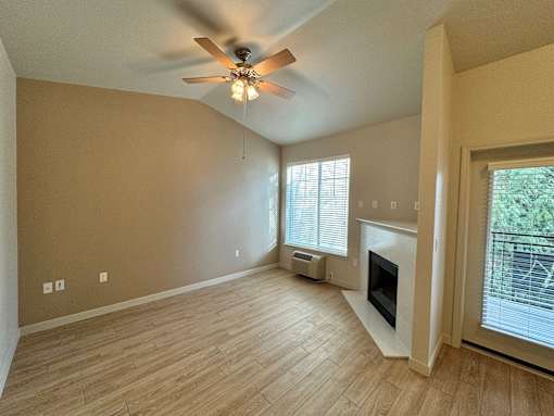 Room with a ceiling fan at Wilsonville Summit Apartments, Wilsonville , OR