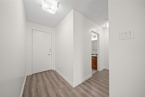 hallway - 2 bed floorplan