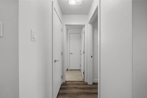 hallway - 2 bed floorplan
