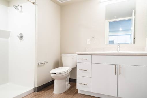  Modern Bathroom at All Saints Apartments, DENVER