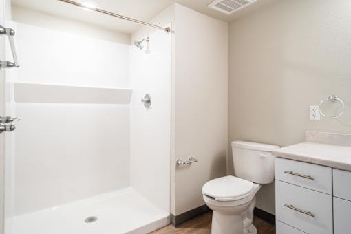 Bathroom With Bathtub at All Saints Apartments, DENVER, CO
