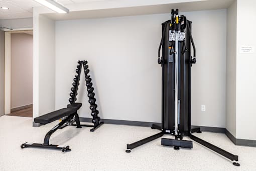 Gym Machines at All Saints Apartments, DENVER, Colorado