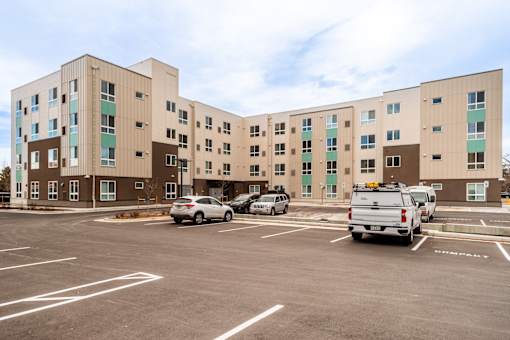 Parking Lot  at All Saints Apartments, DENVER