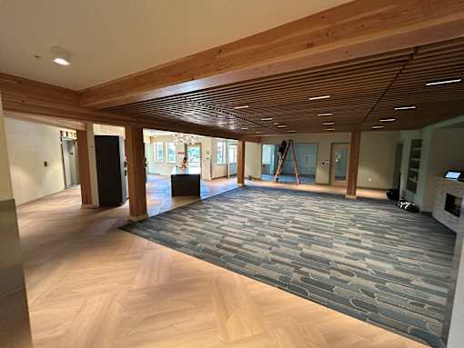 Common Room Facing Patio at Benedict, The, GLENWOOD SPRINGS Colorado