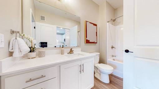 A white bathroom with a toilet in the corner.