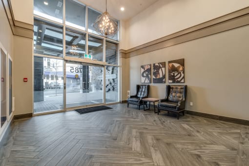the lobby at 353 sacramento street