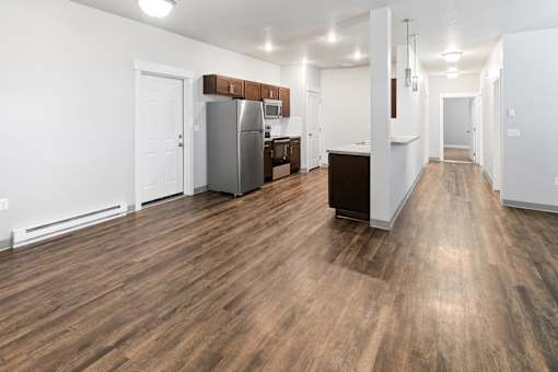 Kitchen Unit at The Brix Apartments, Washington