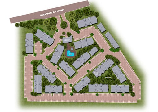 Property Site map at Park at Wells Branch
