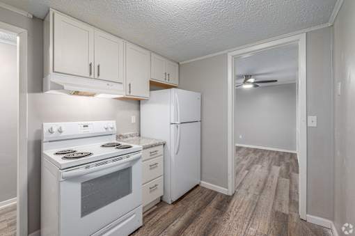 apartment with white appliances