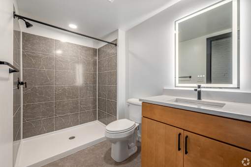 bathroom with bathtub at Life At Agora, Cleveland, OH