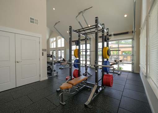 the gym weights at The Bend, Lancaster