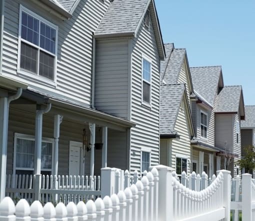 Row of homes