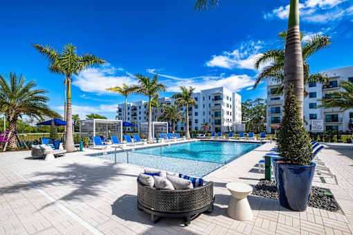 Resort Style Swimming Pool at The Palmeri Residences, Naples, FL