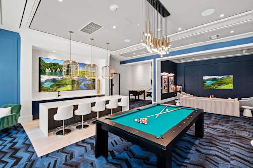 Pool Table at The Palmeri Residences, Naples, FL, 34104