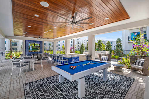 Patio Area at The Palmeri Residences, Naples