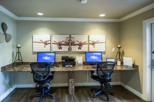 Business center at Madison at the Arboretum, Austin, 78759