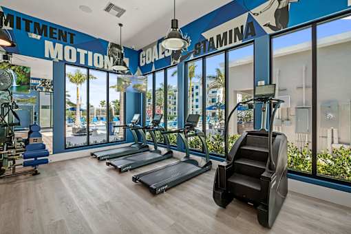 Fully Equipped Fitness Center at The Palmeri Residences, Naples, FL
