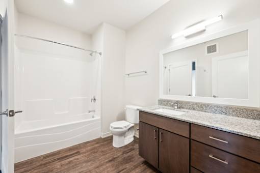 Bathroom at Maven on Broadway Apartments, Rochester, 55904