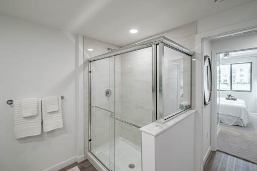 A White Bathroom at The Palmeri Residences, Naples, Florida