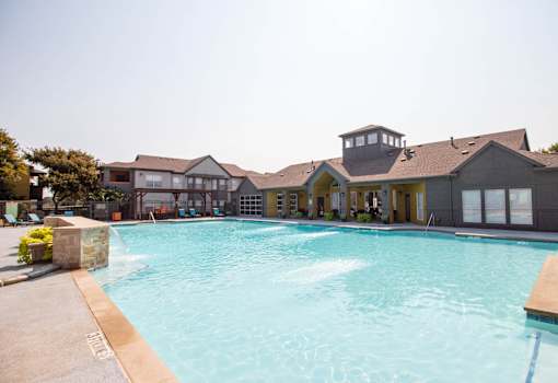 A Large Swimming Pool at Flats on Chapel Apartments, Waco, TX, 76712