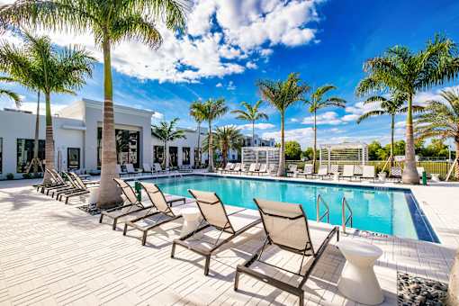 Community Swimming Pool at The Palmeri Residences, Naples, 34104