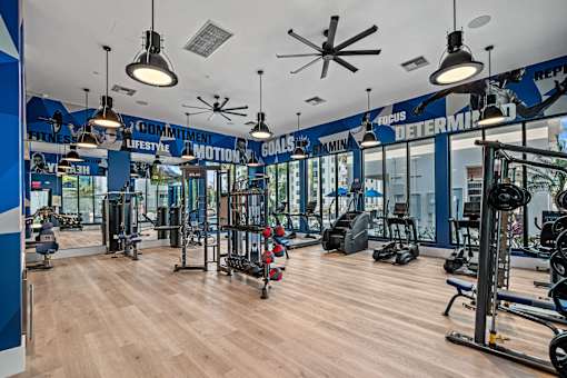 Fully Equipped Fitness Center at The Palmeri Residences, Naples, Florida