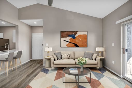 Living Room at Stonelake at the Arboretum, Austin, 78759