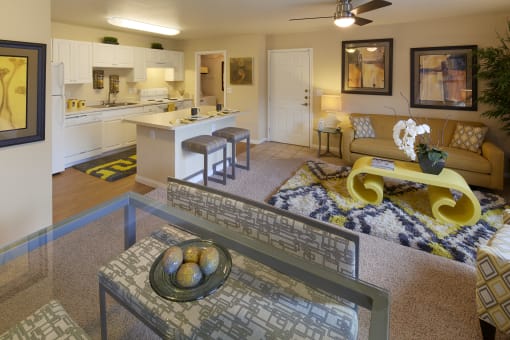 Living room  at Monterey Ranch, Austin, TX
