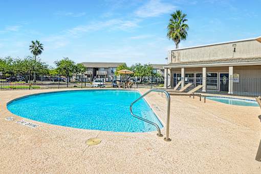 Swimming Pool And Relaxing Area at The Bay Club, Corpus Christi, Texas