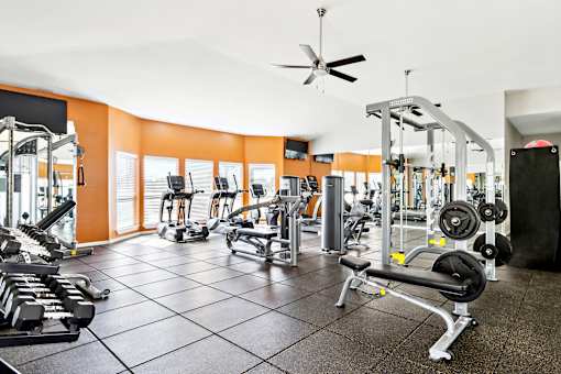 Fitness Center at Flats on Chapel Apartments, Texas, 76712