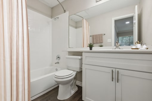 a bathroom with a sink toilet and a tub