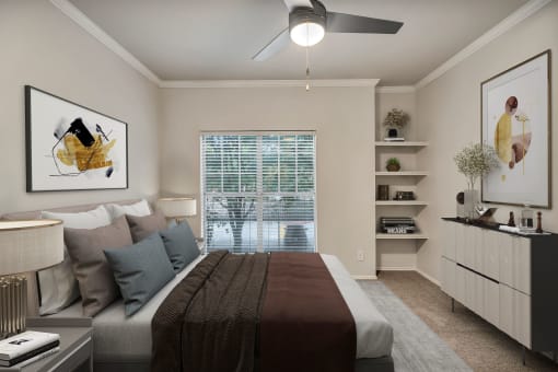 Bedroom at River Stone Ranch, Austin, Texas