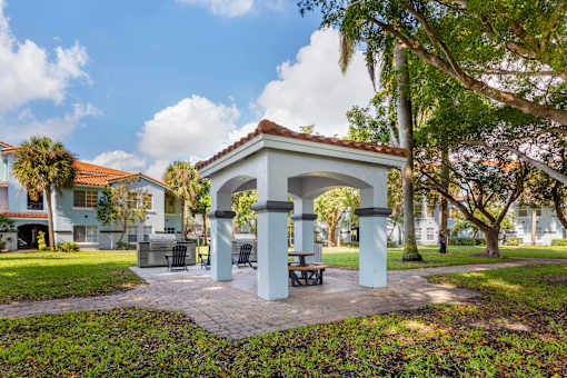 Outdoor Grill and Gazebo