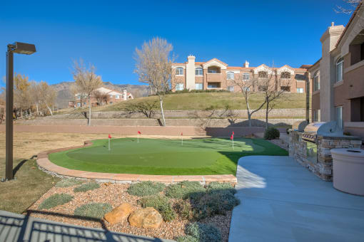 putting green at Altezza High Desert, Albuquerque