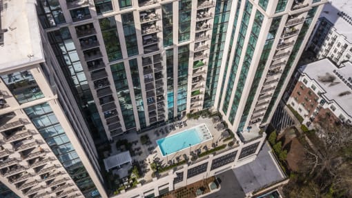 Aerial Pool at The Sutton, Atlanta, Georgia