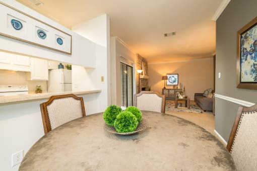 Dining room at High Oaks, Austin, 78759