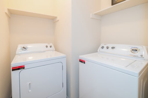 Washer and dryer in home at High Oaks, Austin, TX, 78759