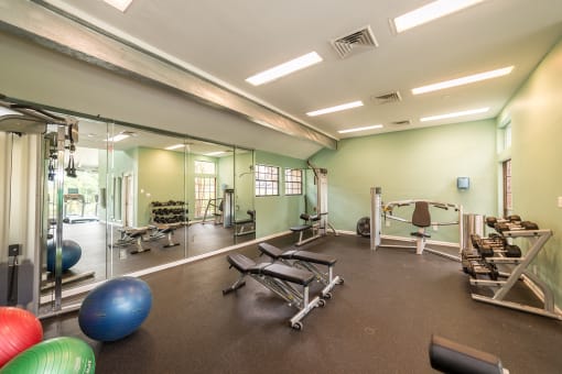 Fitness center at High Oaks, Austin, TX, 78759