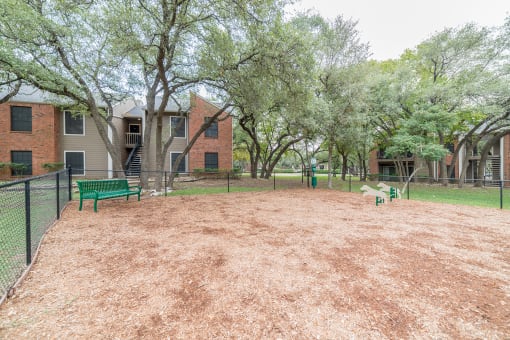 Dog park at High Oaks, Austin, TX, 78759