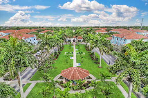 Aerial view of Floresta apartments in Jupiter, FL