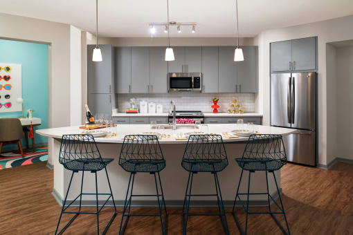 Kitchen with island  | District at Rosemary at The District at Rosemary, Sarasota, 34236