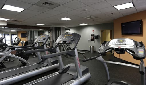 The fitness center is open 24 hrs/day |Residences at Manchester Place