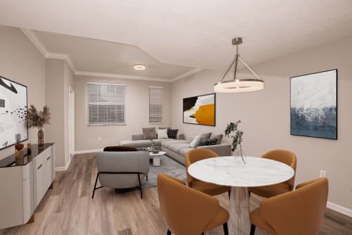 Dining/Living Space at Floresta, Jupiter, Florida