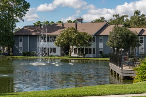 Beautiful fountain views at Saddleworth Green, Ocala