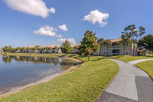 Community walkway by the water