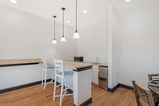 Kitchen and Dining area within the Clubhouse