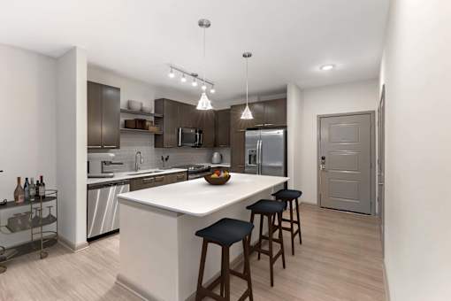 Rich Shaker Style Cabinetry at Glenwood at Grant Park, Georgia 30316