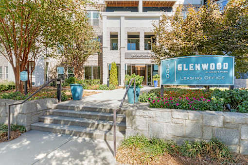 Property sign at Glenwood at Grant Park, Atlanta, GA 30316